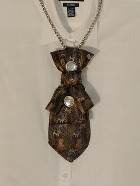 Decorative Brown Design Necktie